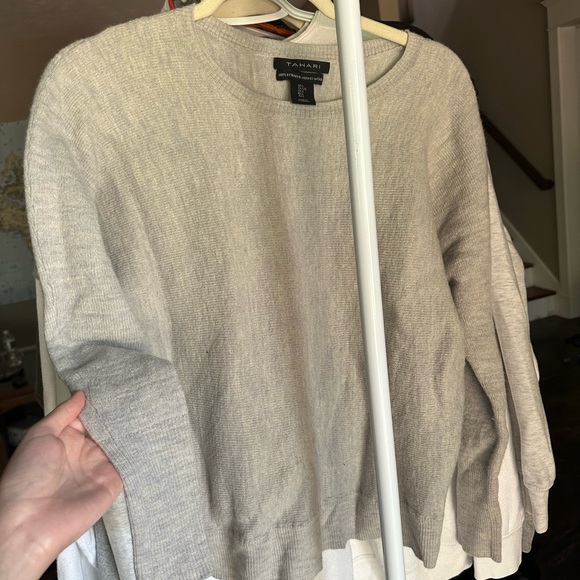 Tahari Grey Sweater - Picture 2 of 4